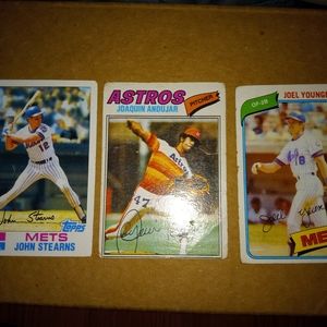 3 vintage baseball cards